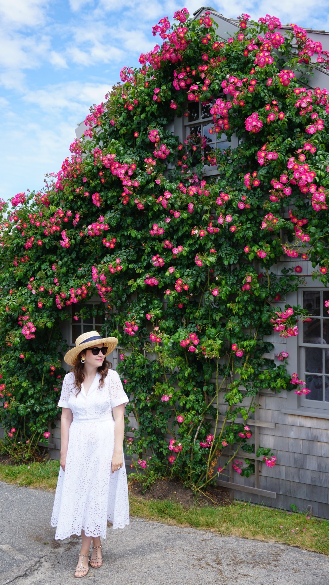 summer dresses, eyelet dress, sconset , siasconset nantucket, the-alyst.com