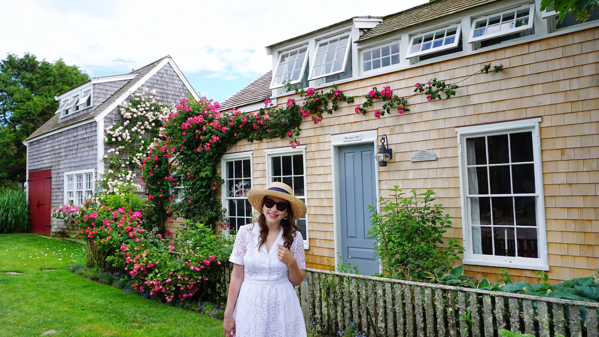 summer dresses, eyelet dress, sconset , siasconset nantucket, the-alyst.com